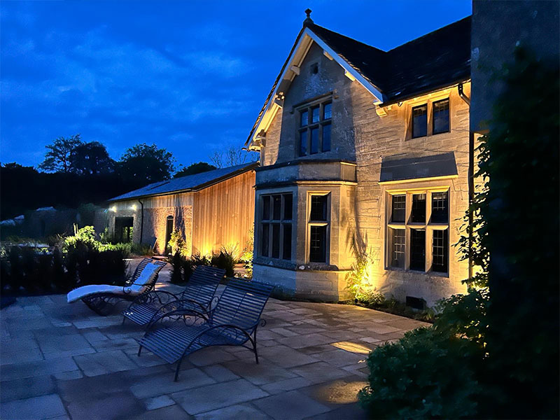 patio at night